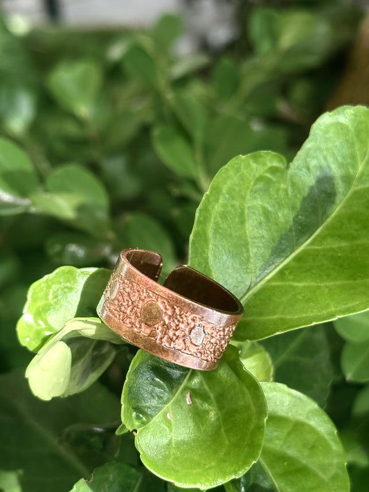Anillos Cynthia| Cobre grabado a mano
