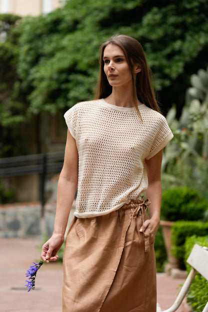 Top Eloisa | 50% Lino, 50% Algodón