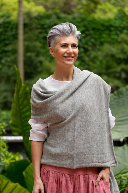 Chaleco/Ruana Fapón | Baby Alpaca