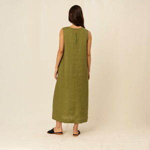 Anna dress | Linen | Sand