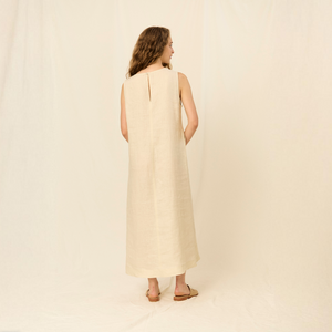 Anna dress | Linen | Sand