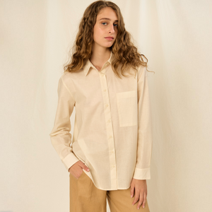 Frank Shirt | Cotton | Ivory