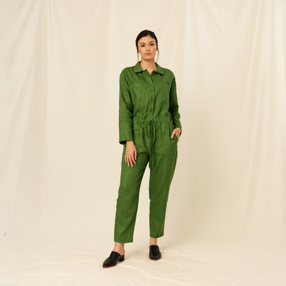 Entero Helena | Lino | Verde