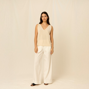 Pantalón Amaia | Algodón | Blanco