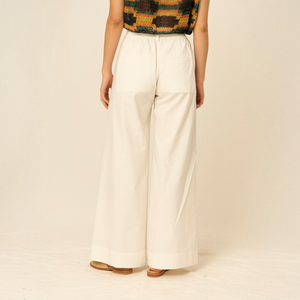 Amaia Trousers | Cotton | White