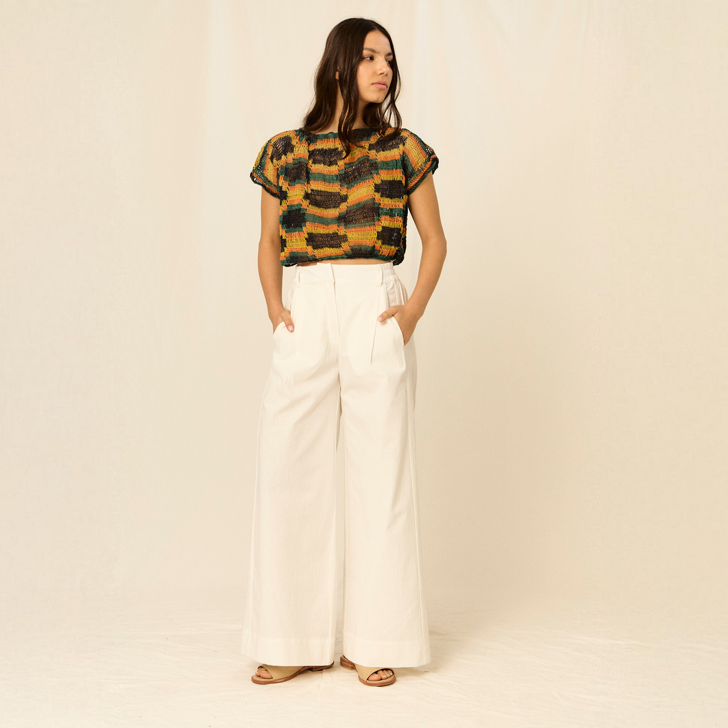 Amaia Trousers | Cotton | White