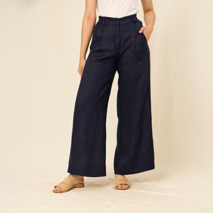 Pantalón Amaia | Lino | Marino