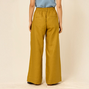 Pantalón Amaia | Lino | Oliva