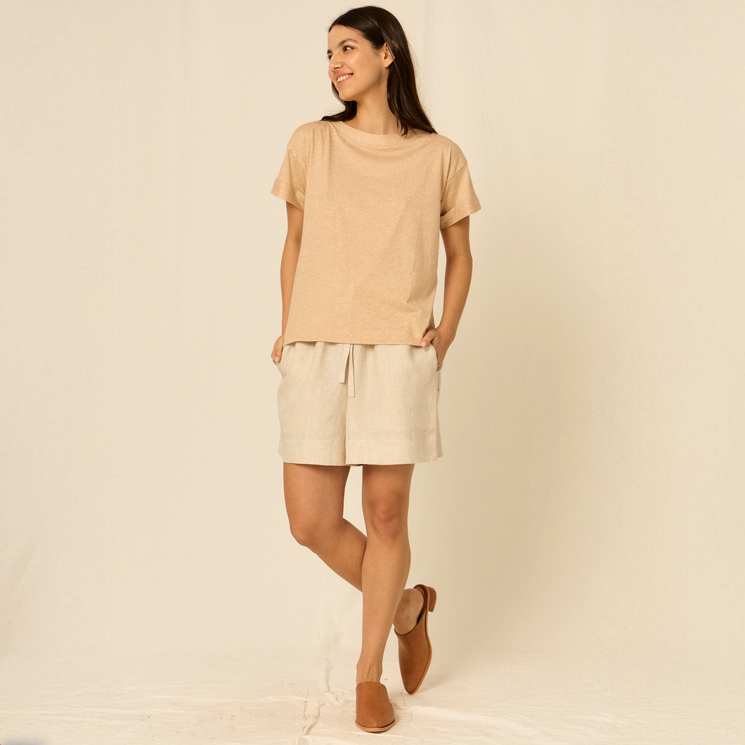 Remera Mara | Algodón Orgánico | Beige