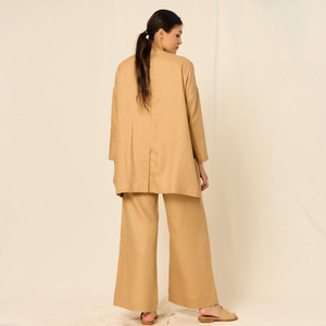 Chloe Shirt | Linen | Tan