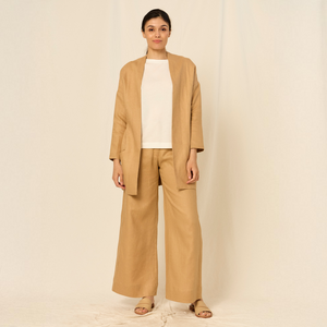 Chloe Shirt | Linen | Tan