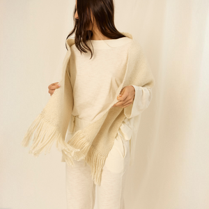 Bufanda Lea | Mohair & Merino | Natural