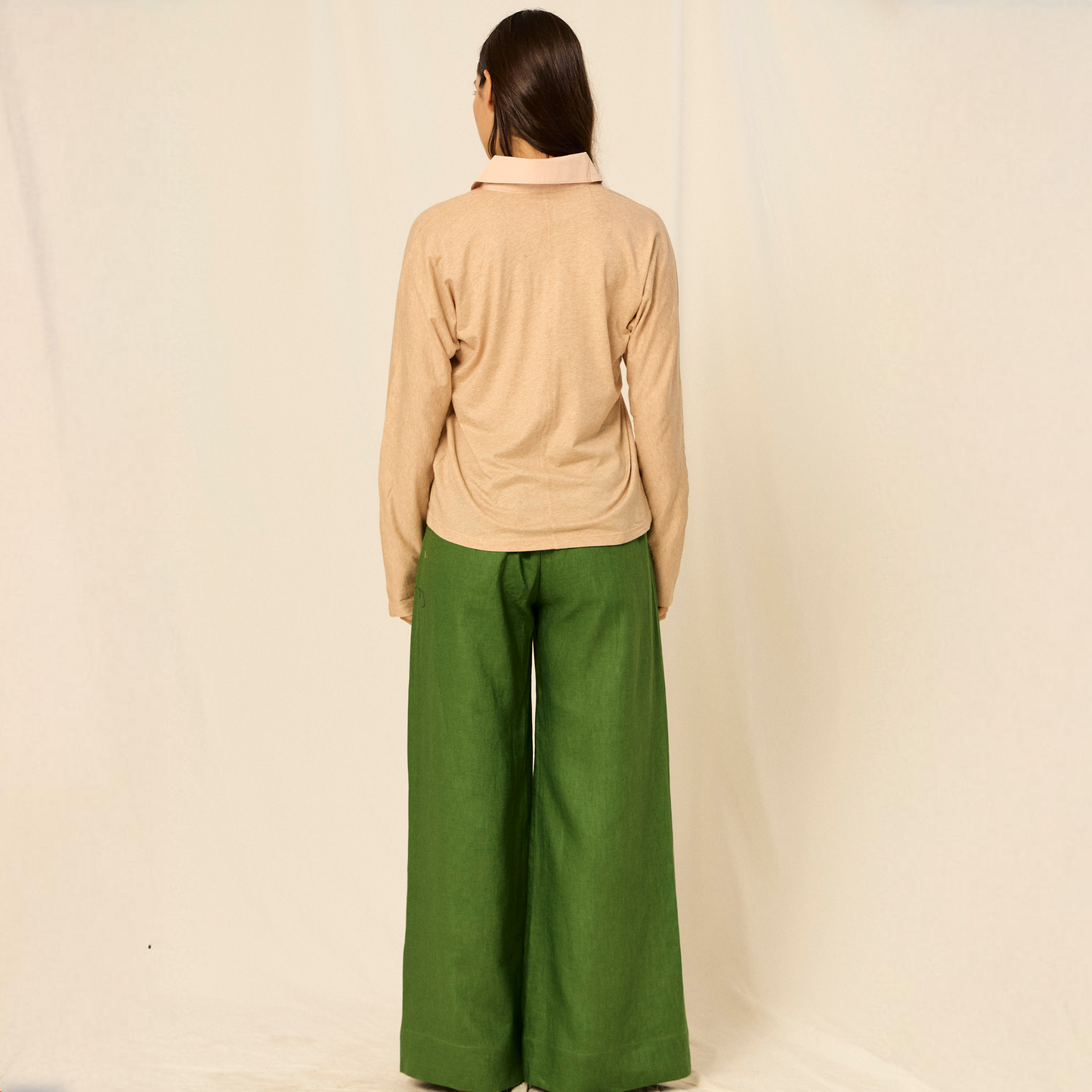 Amaia Trousers | Linen | Green