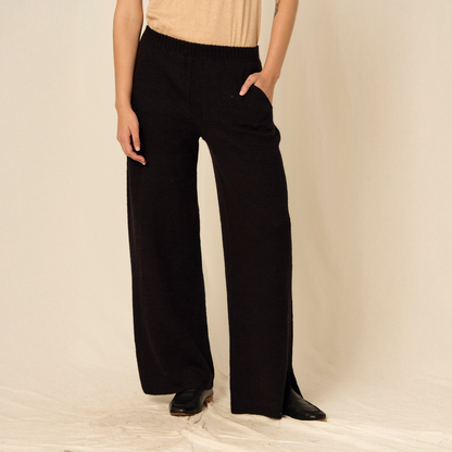 Pantalón Antonia | Llama & Merino | Negro
