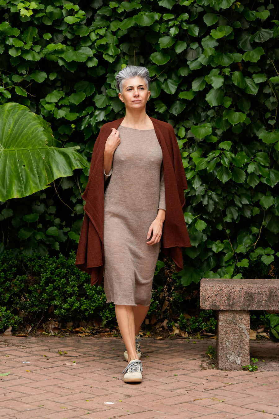 Vestido Fress Taupe | 100% Baby Alpaca
