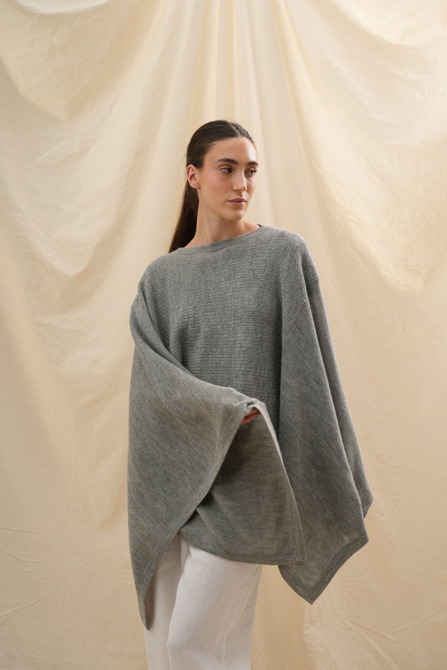 Poncho Fuerte Classic| 100% Baby Alpaca