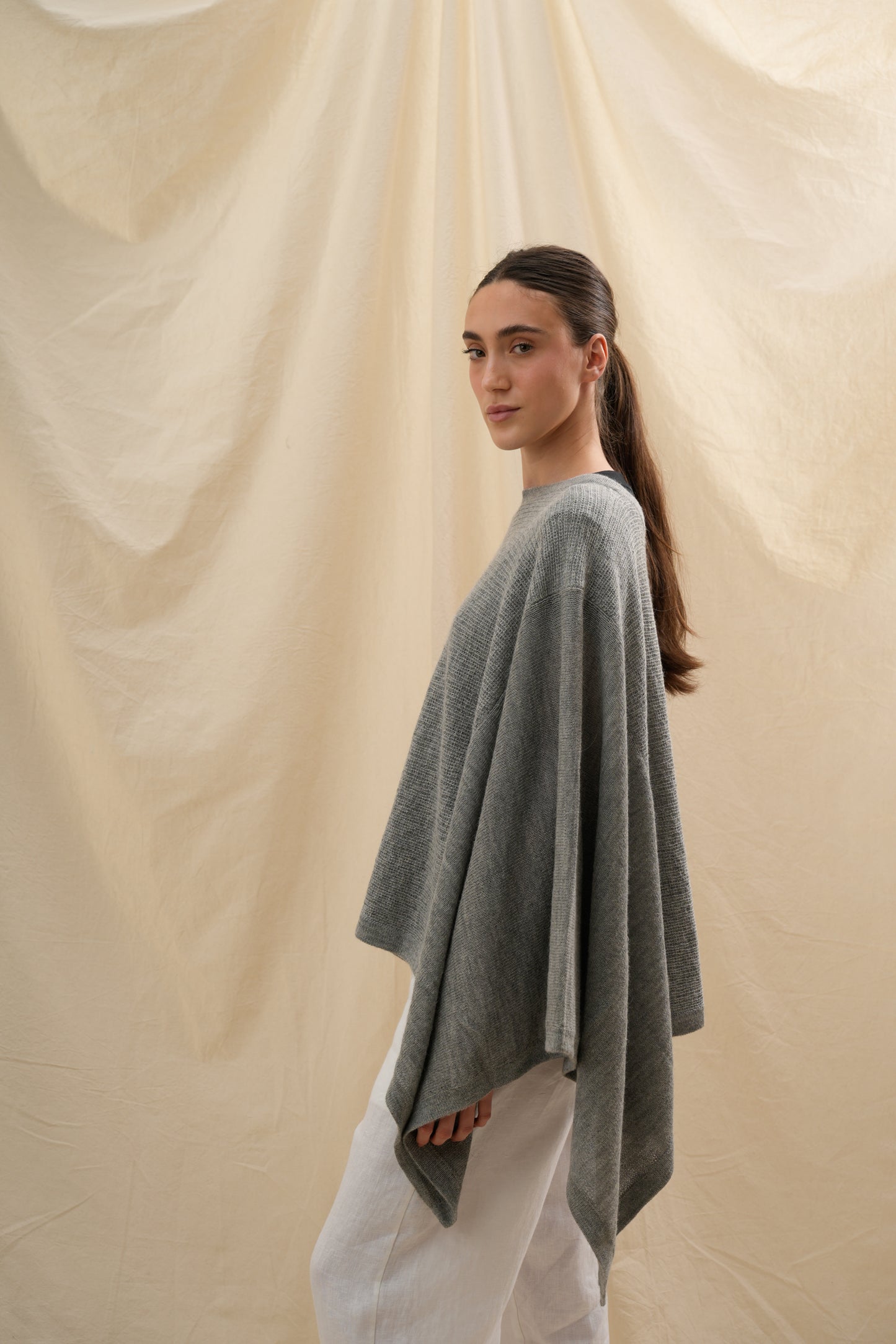 Poncho Fuerte Classic| 100% Baby Alpaca