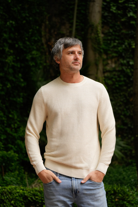 Sweater Artur Natural | 100% Algodón
