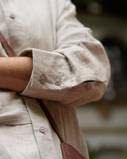 Vestido Camisero Lirio  | 100% Lino l YVOTY