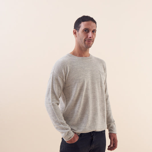 Sweater Paul Beige| 100% Baby Alpaca