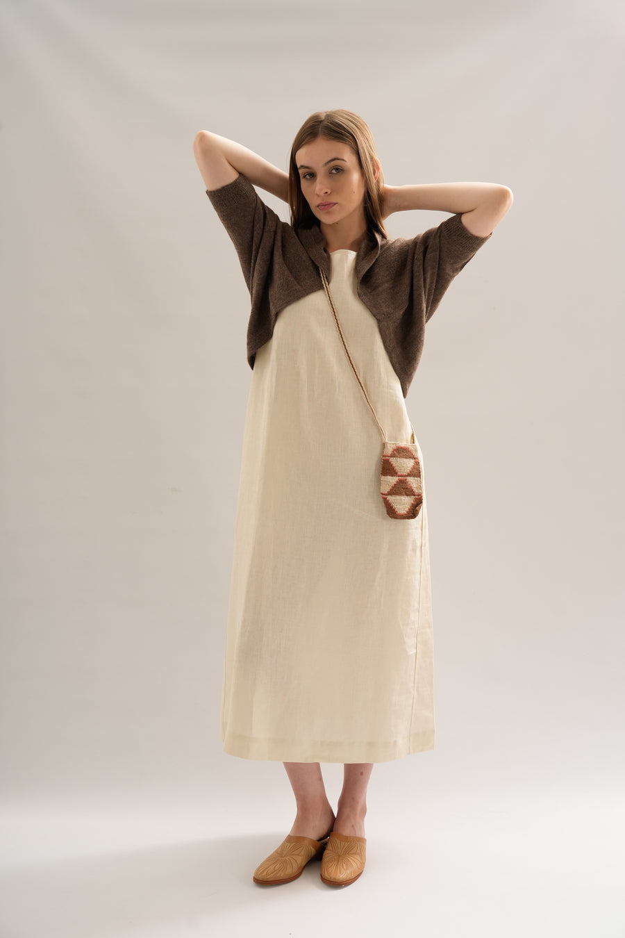Cárdigan Fendra Taupe | 100% Baby Alpaca