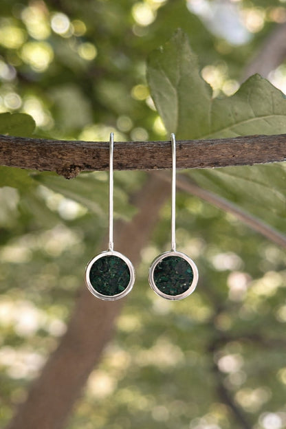 Aros Inti | Plata, Crisocola