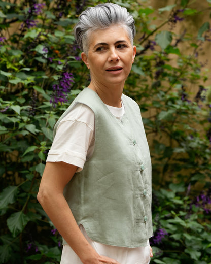 Chaleco Tulipán | 100% Lino l YVOTY