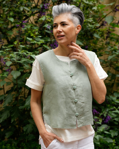 Chaleco Tulipán | 100% Lino l YVOTY