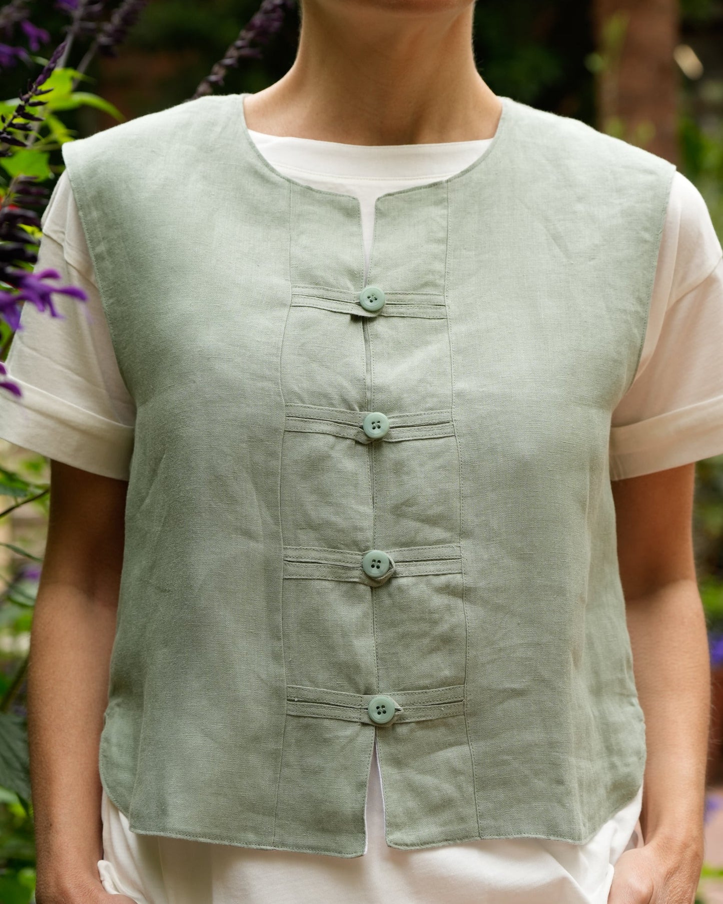 Chaleco Tulipán | 100% Lino l YVOTY