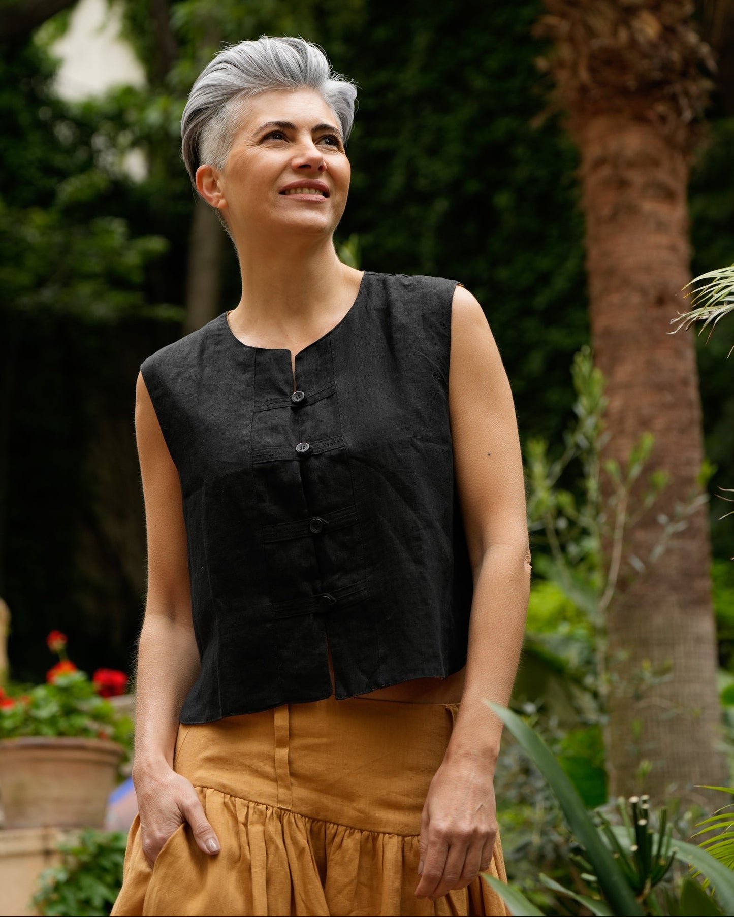 Chaleco Tulipán | 100% Lino l YVOTY