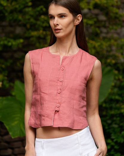 Chaleco Tulipán | 100% Lino l YVOTY