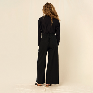 Amaia Trousers | Cotton | Black