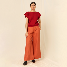 Pantalón Amaia | Lino | Mandarina