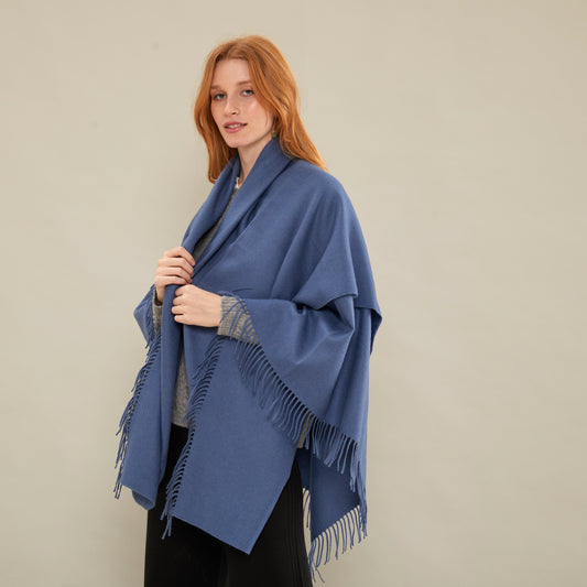 Manta de Viaje Dail | Baby Alpaca | Azul