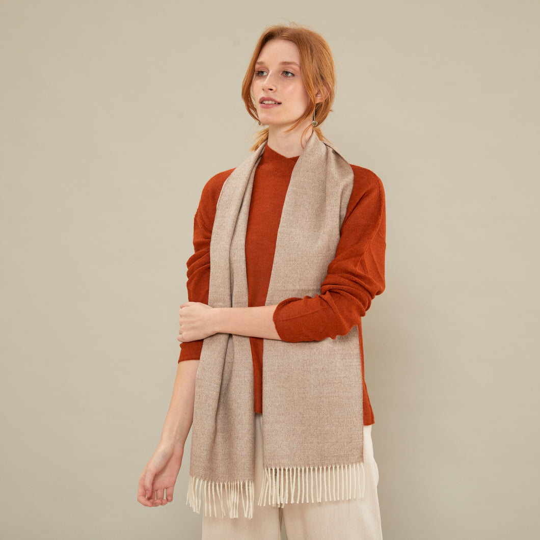 Bufanda Jorgelina | Baby Alpaca | Beige