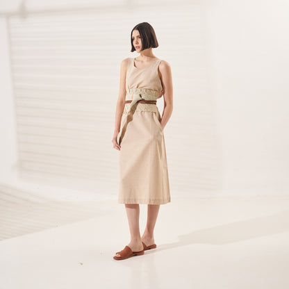 Anna dress | Linen | Sand