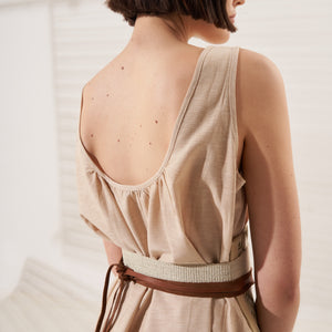 Anna dress | Linen | Sand