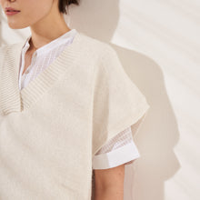 Chaleco Luisa | Llama, Merino & Algodón | Natural