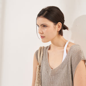 Vestido Lena | Lino & Algodón | Gris
