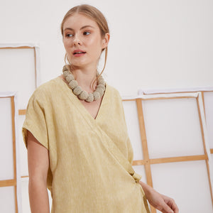 Vestido Clotilde | Lino | Lima