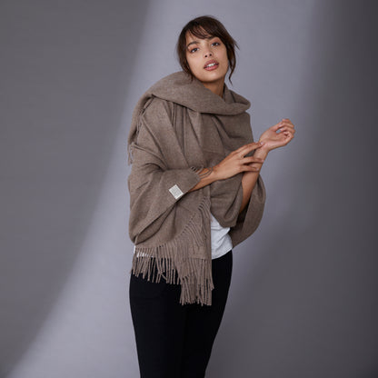 Dail Travel Blanket | Baby Alpaca | Beige